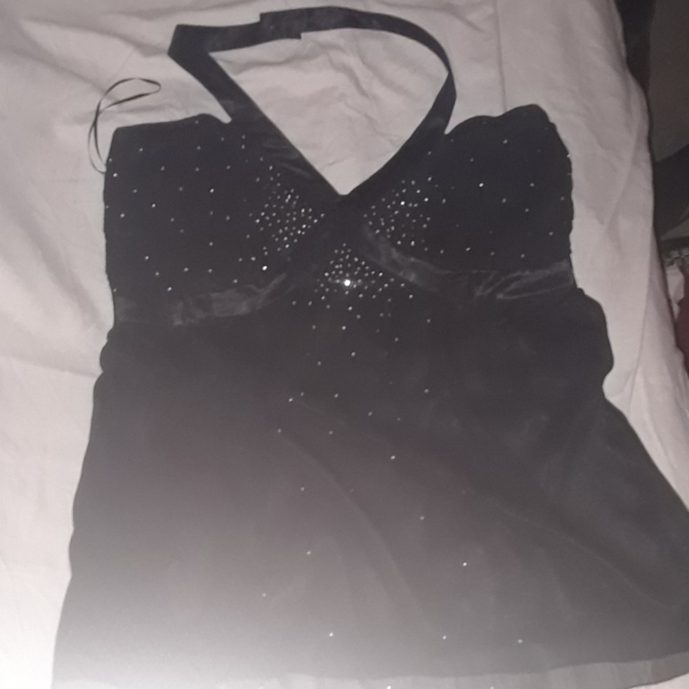 Vtg flashy Camisole :) -black.